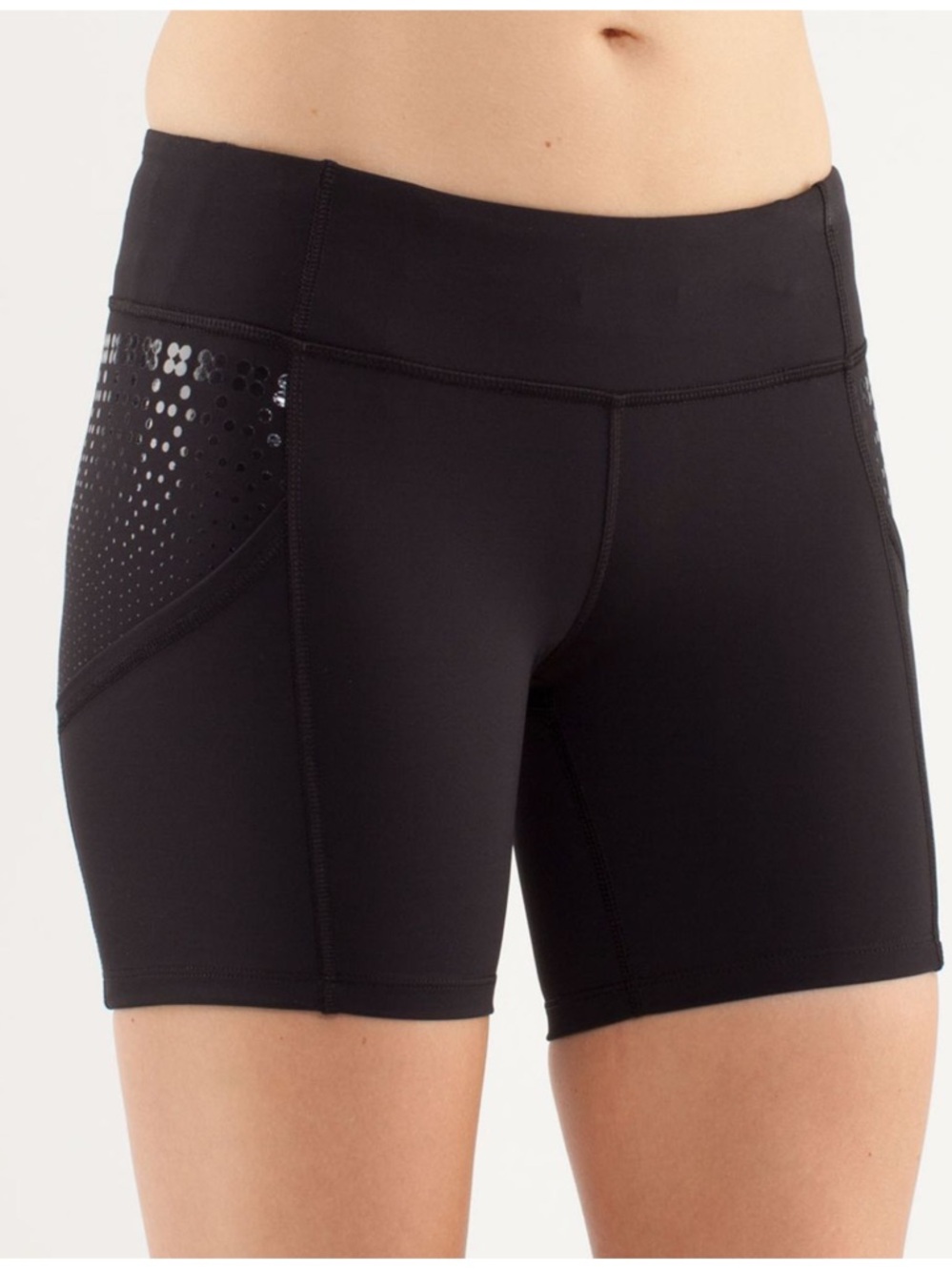 LULULEMON Run: Dart and Dash Black Shorts Size 6
